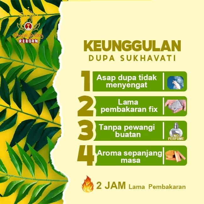 Dupa/Hio Wangi/Harum Cendana China Putih Sukhavati 3 Batang 24 Jam