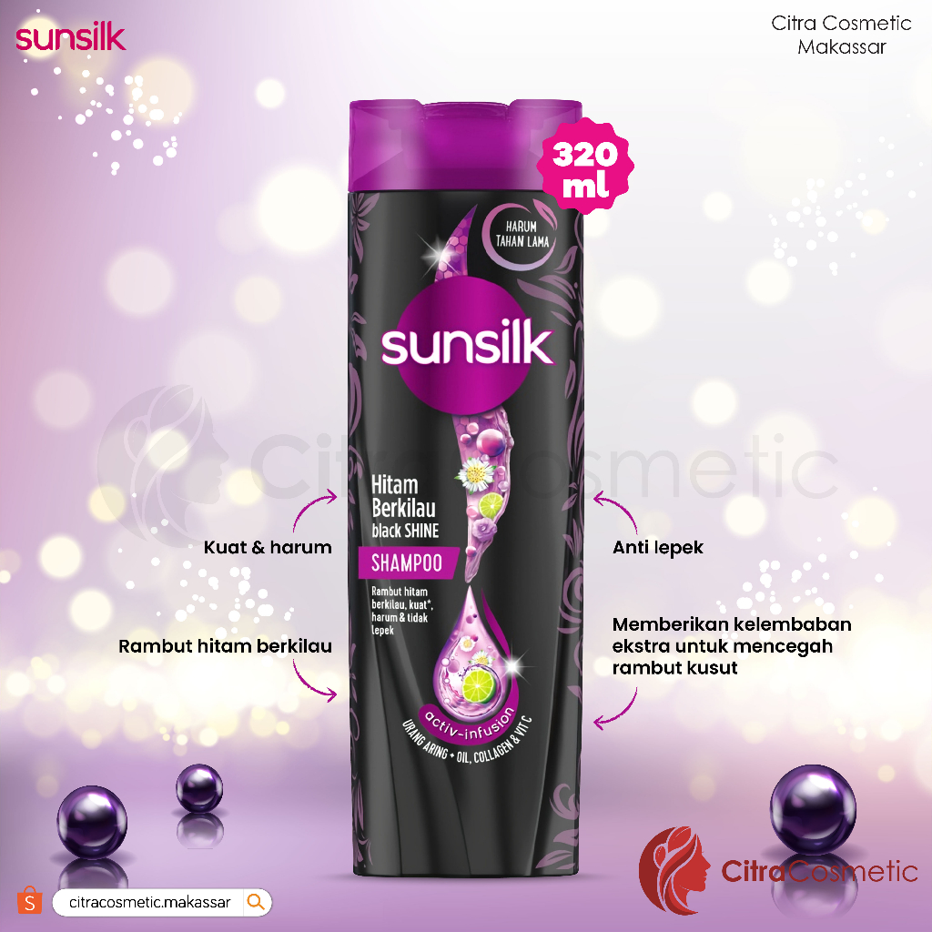 Sunsilk Shampoo Black Shine Series |160 Ml | 320 Ml