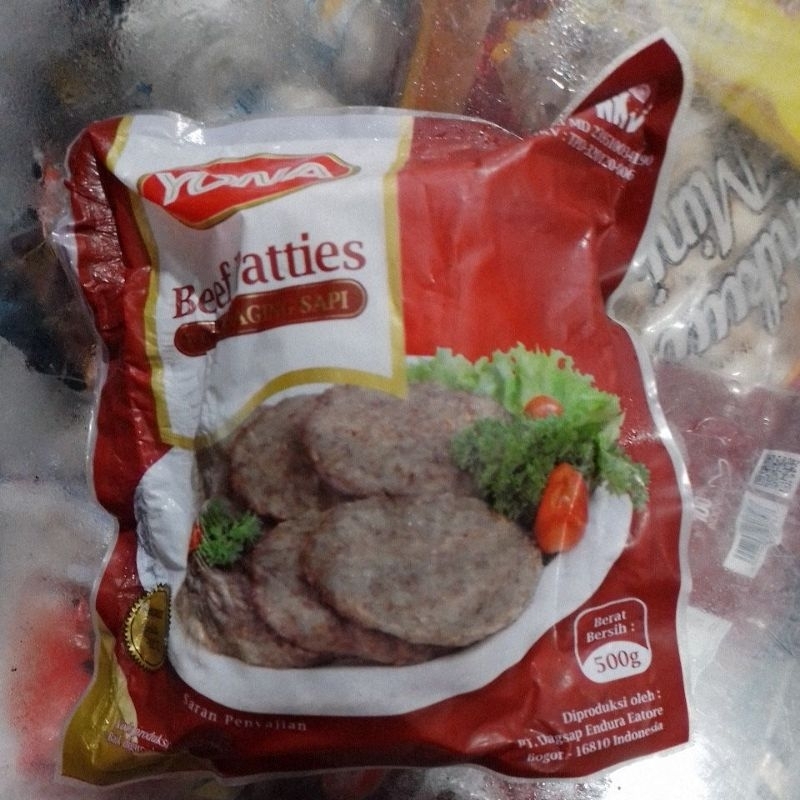 

Yona Beef Patties Daging Sapi 500gr isi 10 pcs