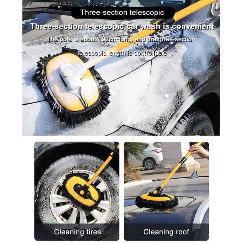 SUITU Pembersih Mobil Car Cleaning Brush Mop Telescoping Long Handle - LS-426