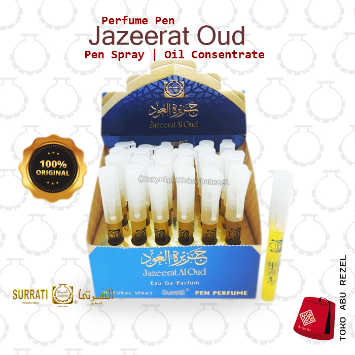 SURRATI JAZEERAT PEN 8 ML | Parfum SURRATI | Pen Perfume 8ml | Original | Made in Holly Makkah | Oil Concentrate | Original