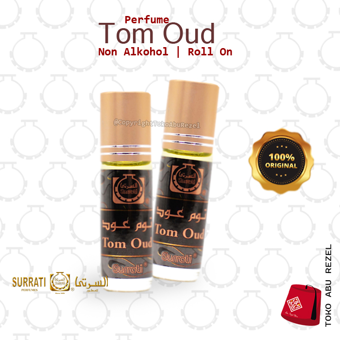 SURRATI TOM OUD ROLL ON 6ML | Parfum Surrati | Non Alkohol |  Surrati Perfumes| Original Product | Surrati Factory Holly Makkah KSA