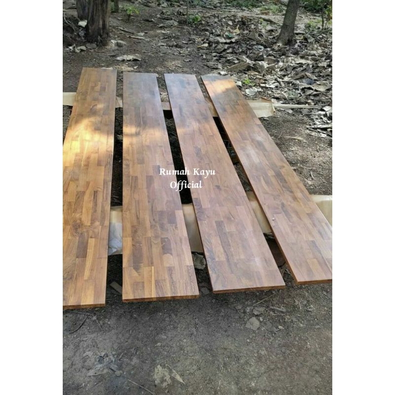 PAPAN LAMINASI FJL KAYU JATI / DAUN MEJA KAYU JATI PERHUTANI