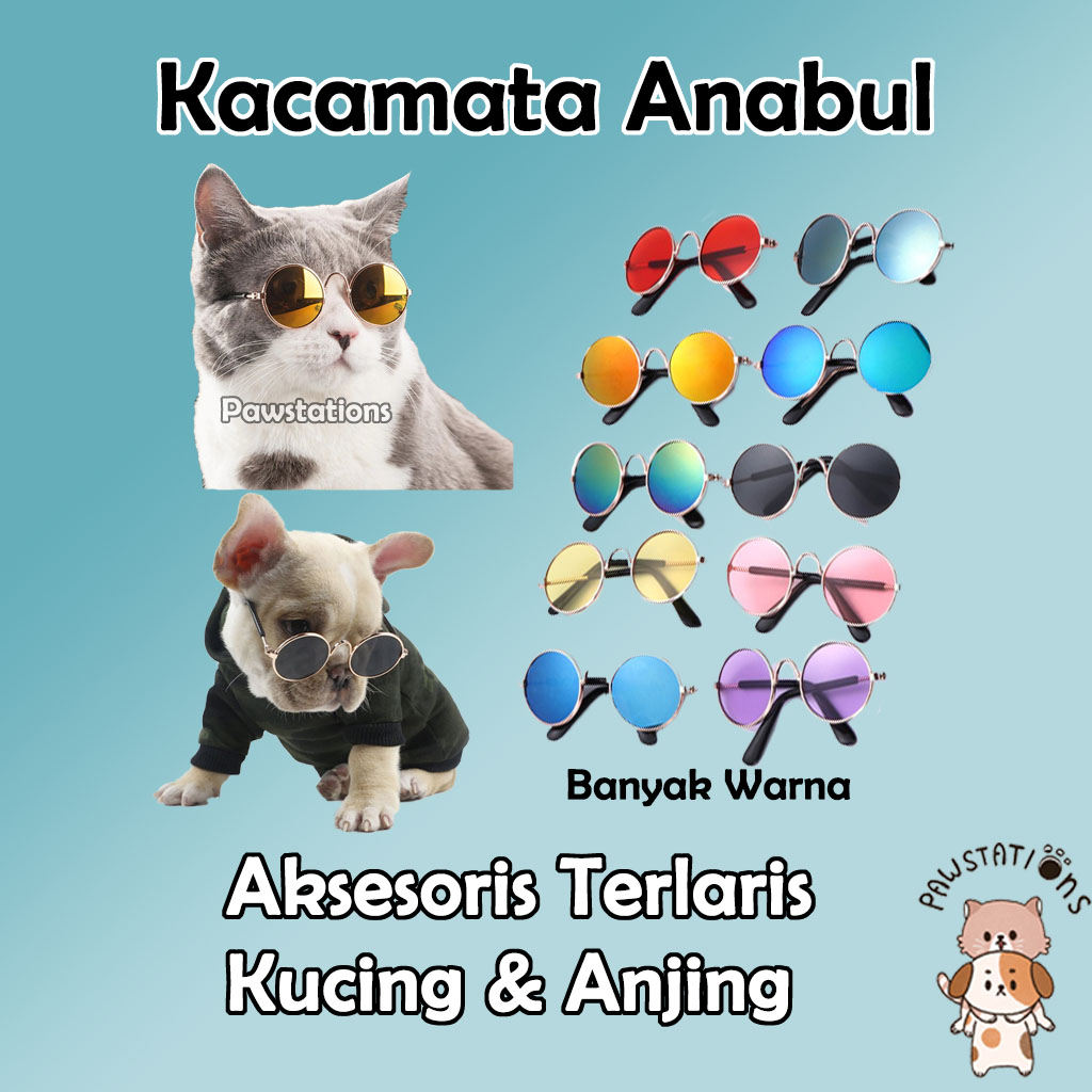 Kacamata Kucing dan Anjing Kacamata Aksesoris Hewan Lucu