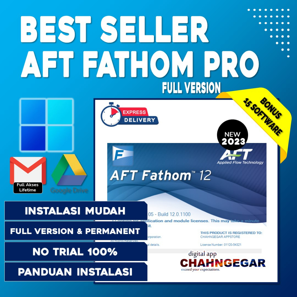 AFT Fathom 12 Pro Full Version Lifetime Software Applied Flow Technology Aplikasi pemodelan pipa Fluid Dynamic Simulation Software