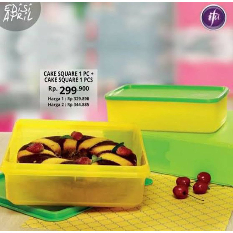 Cake Square / Tempat penyimpanan kue IFA cookware