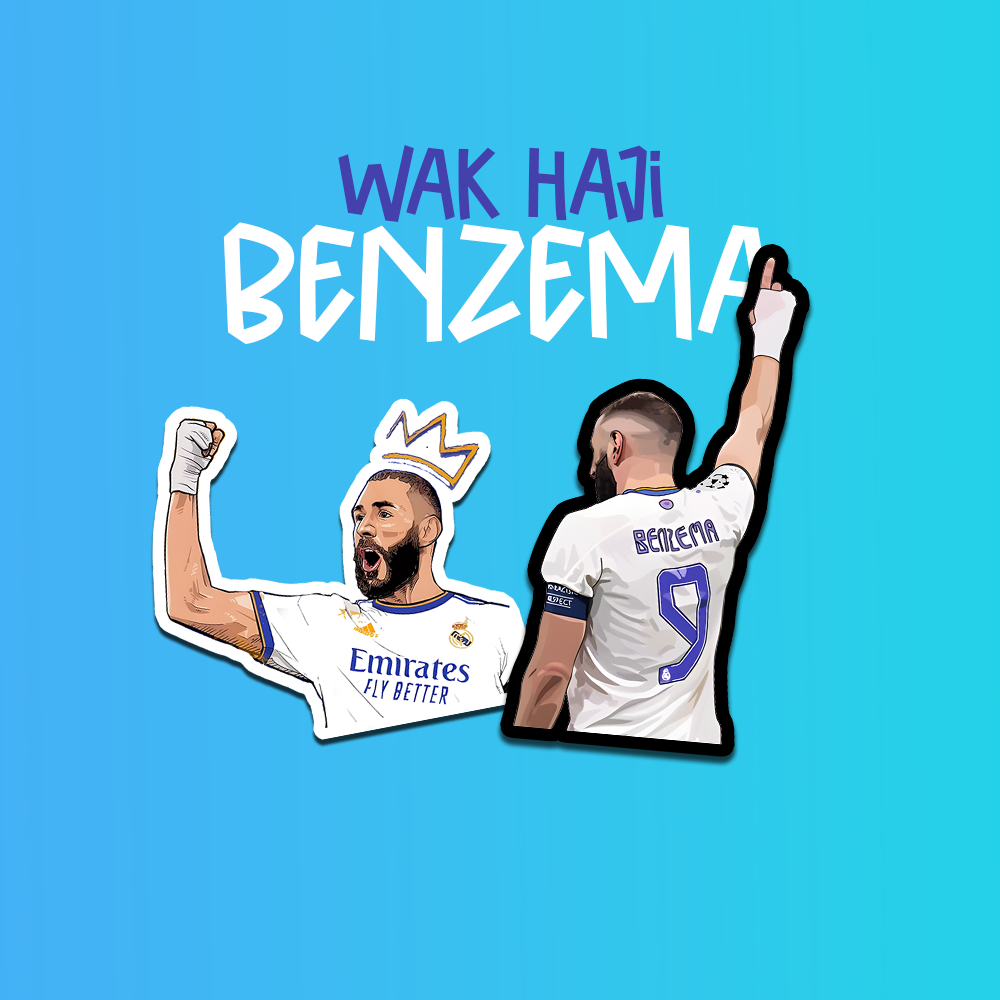 

Stiker Wak Haji Benzema Real Madrid