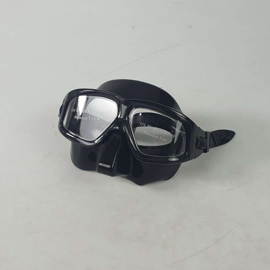 Kacamata Selam Scuba Diving Mask Snorkeling Panoramic Goggles - 160 - Black