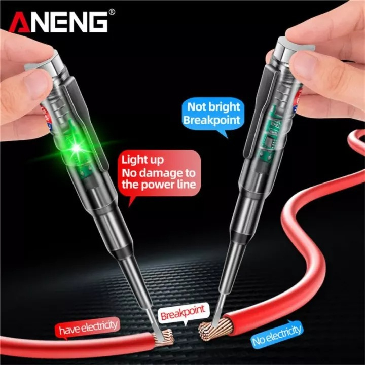 ANENG Obeng Tespen Tester Pen with Indicator LED - B14 - Transparent