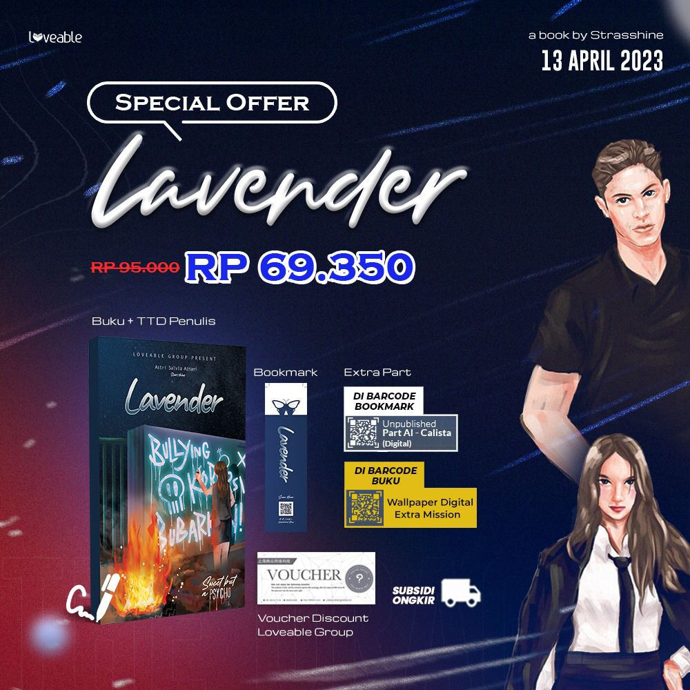 [ READY STOK ] Novel Lavender & Andrew The Dragon + TTD - StarsShine / Loveable