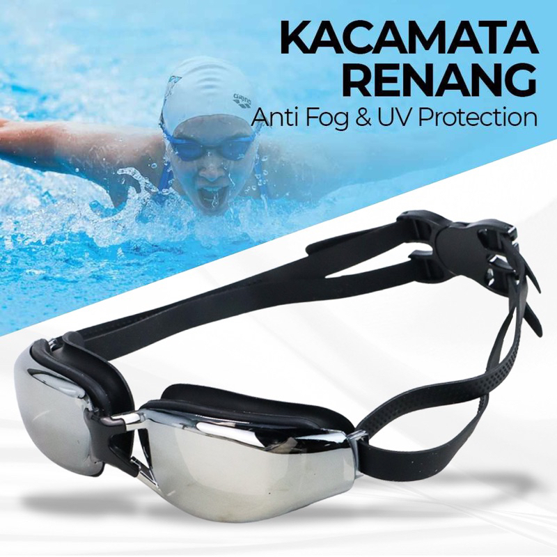 RUIHE Kacamata Renang Dewasa Anti Fog UV Protection - RH9200