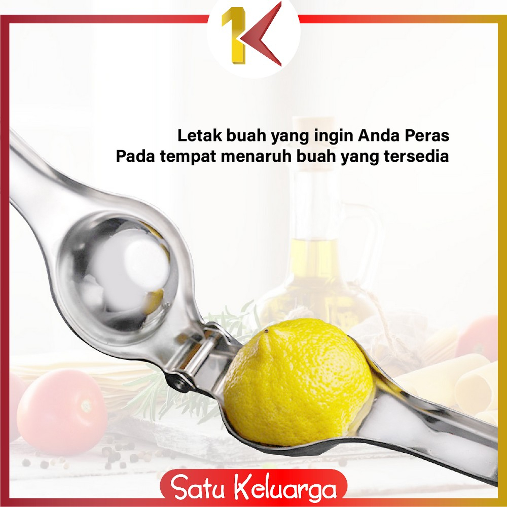 SK-C842 Alat Peras Jeruk Stainless Penjepit Jeruk Nipis Manual Perasan Lemon / Alat Pemeras Buah Manual Praktis