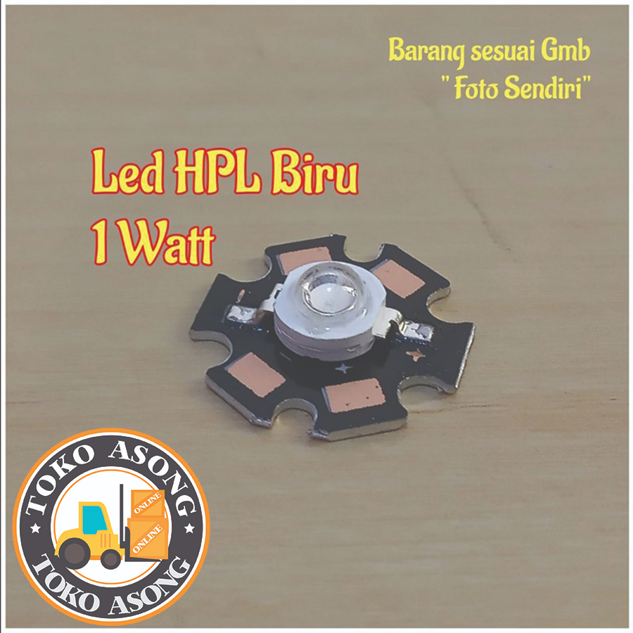 led hpl merah 3 watt include heatsink lampu
