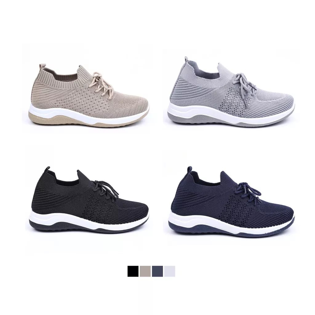 SHOEGALLERY &quot;FREE BOX'' LV0195 Sneakers Wanita Sport Shoes Canvas Cewek Sepatu Olahraga