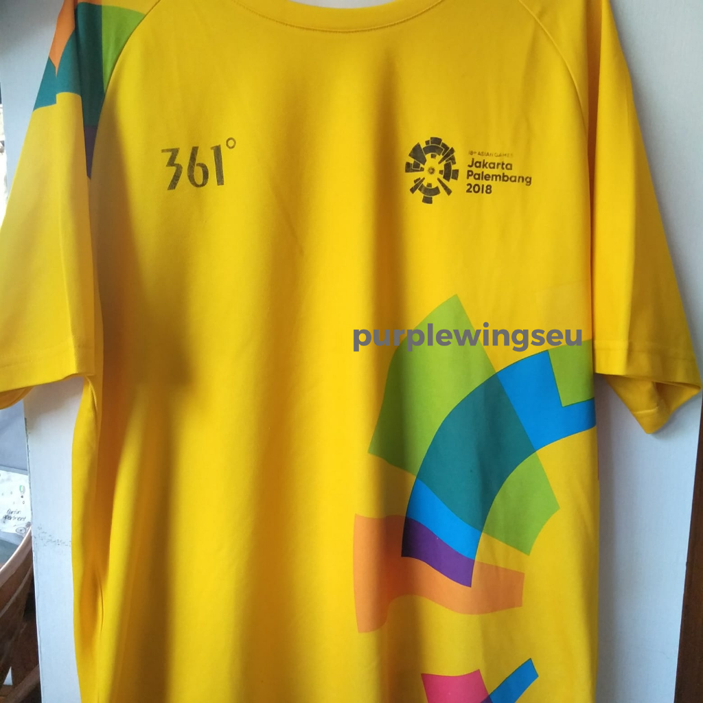 OFFICIAL NEW Volunteer Asian Games 2018 Uniform | Yellow/Kuning 361° Jersey