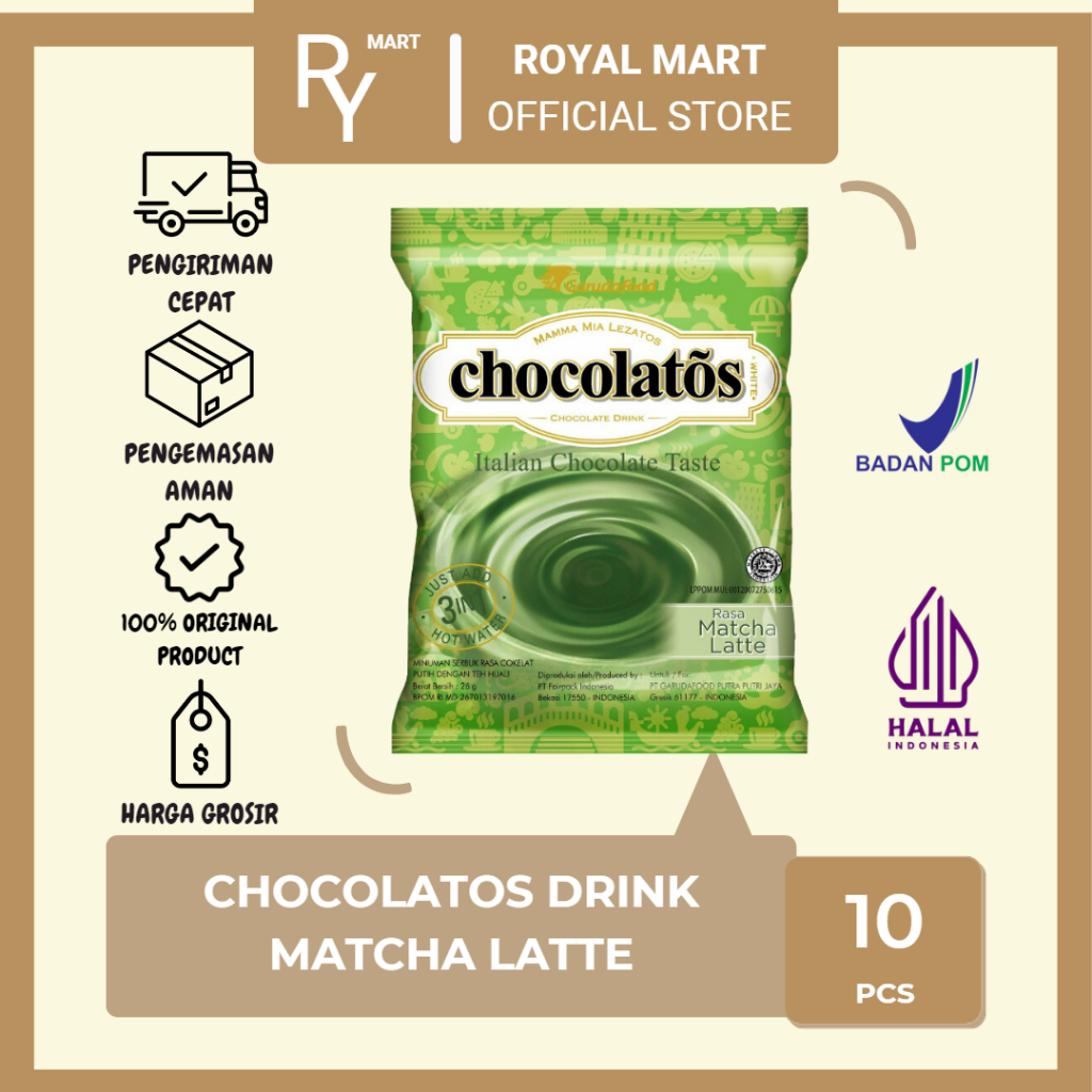 

Chocolatos Drink Matcha Latte 10's