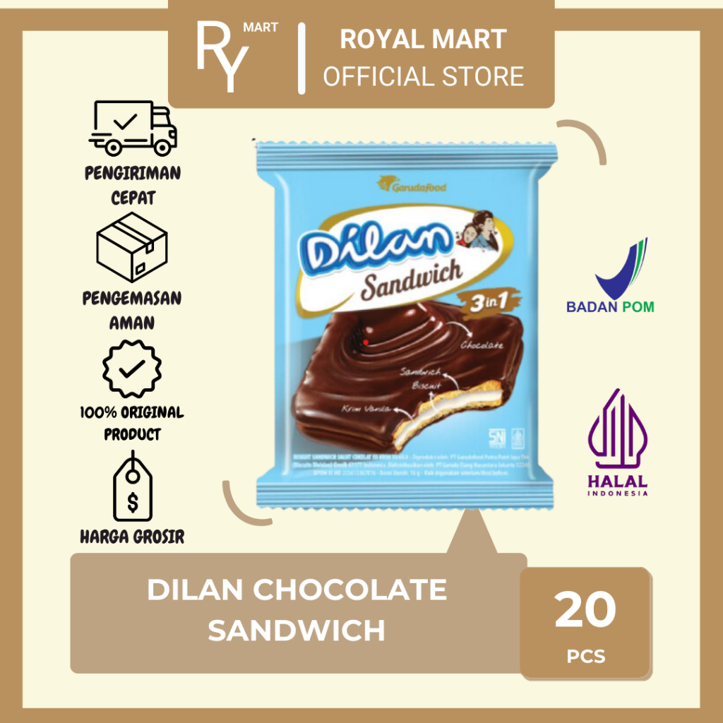 

Dilan Chocolate Sandwich 20's