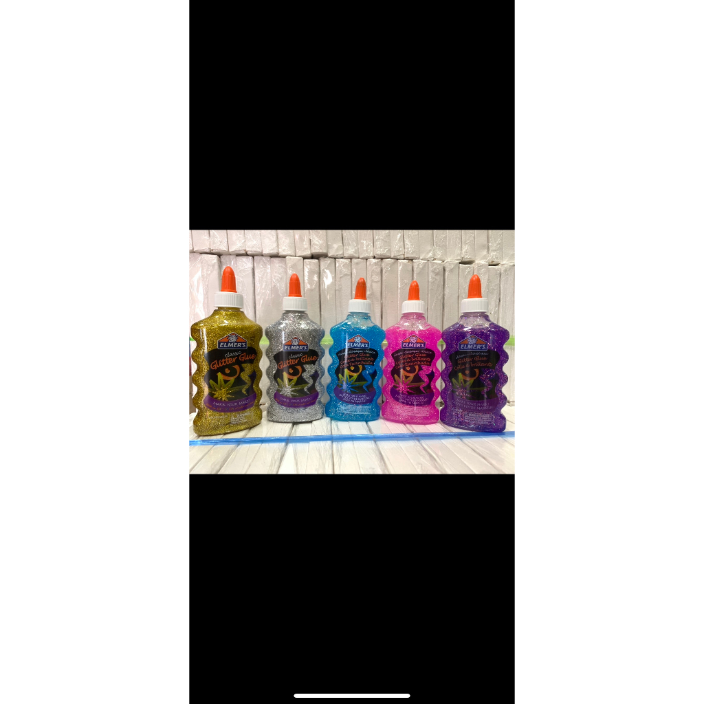 elmers slime glue glitter 147 ml usa brand newell bahan slime