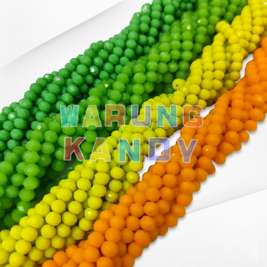 Manik Kristal Ceko 6mm Dop Warna Special PAK