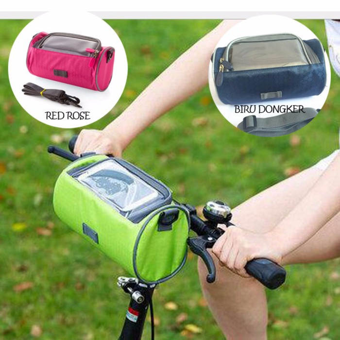 Handlebar Bag TAS STANG SPEDA MTB, Lipat, Federal, Gravel, Balap Waterproof