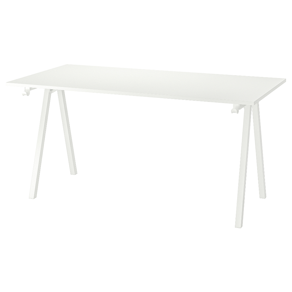 Meja, putih, 160x80 cm