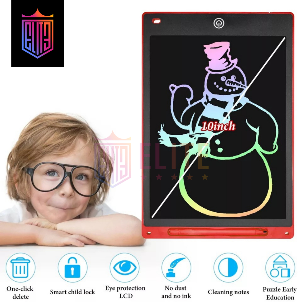 ELITEE RAINBOW LCD Drawing Writing Tablet 8.5&quot; Papan Tulis Anak Dewasa