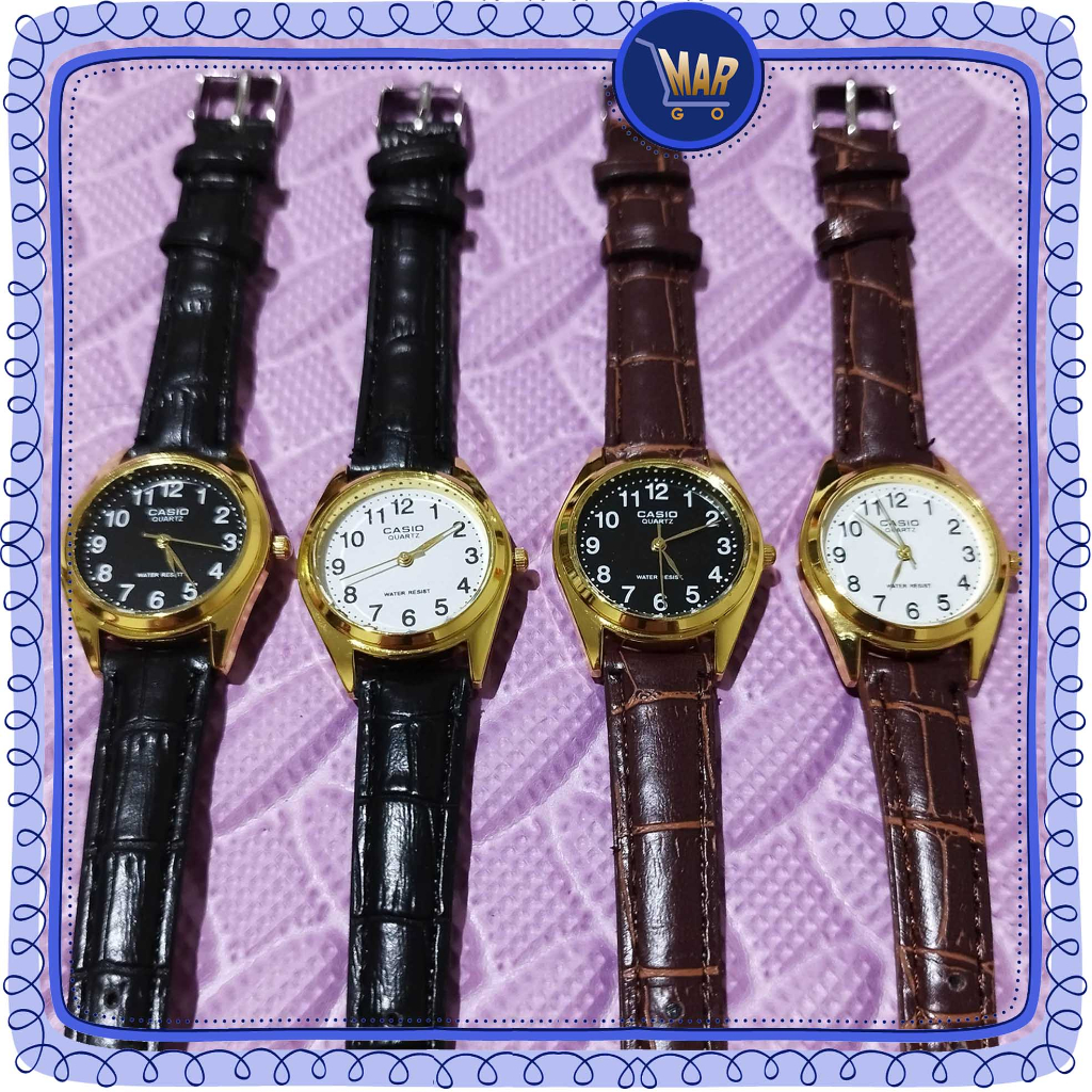 jam tangan bulat gold jam wanita jam tali kulit jam kulit jam loreng jam tangan kecil