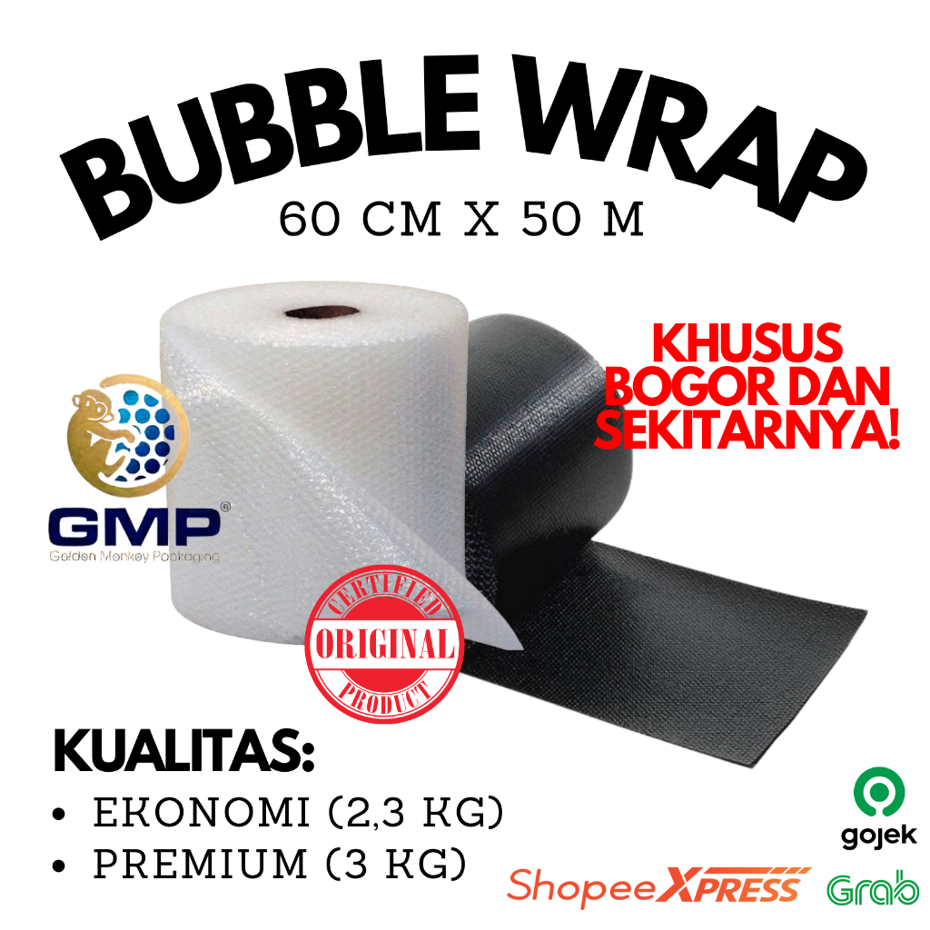 

Bubble Wrap Premium 60 CM x 50 METER Tebal & Kuat