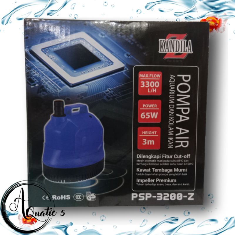 Pompa Kolam Aquarium Air Mancur KANDILA PSP 3200 Z