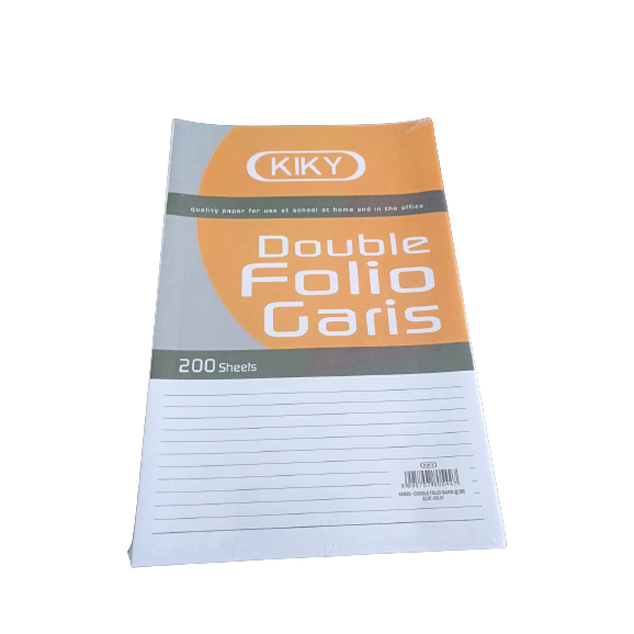 

KIKY Kertas Double Folio Garis (DFG) Isi 200 Lembar Murah Grosir/ Alat Tulis Sekolah Kantor Kertas Folio Lamaran