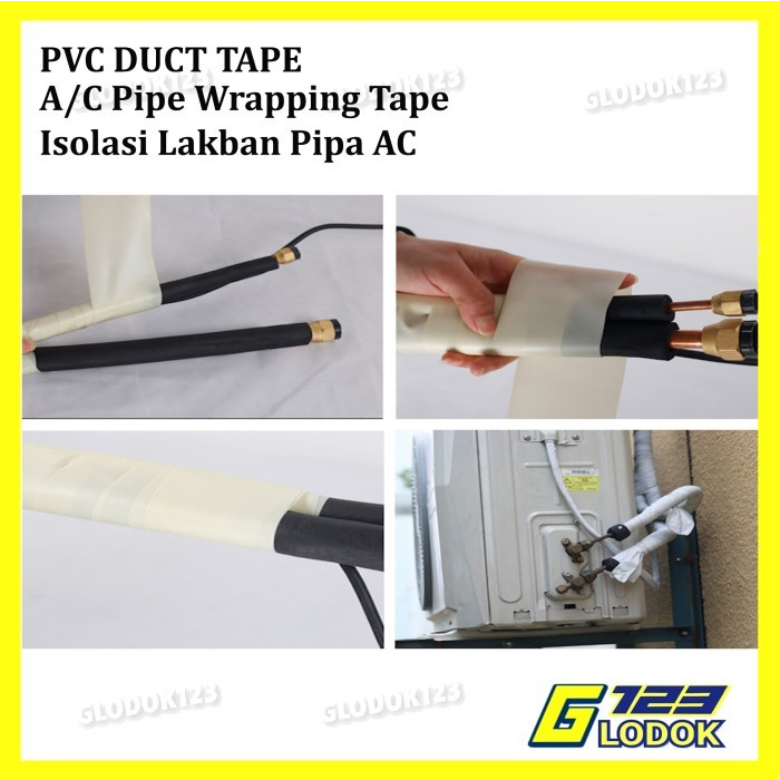 Isolasi Solasi Lakban Pembalut Pembungkus Selang Pipa AC Lem Duct Tape
