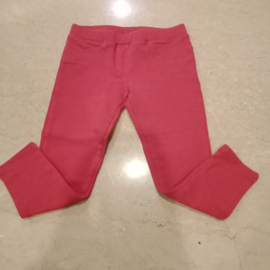 Preloved celana panjang girl pink moncler original 2years