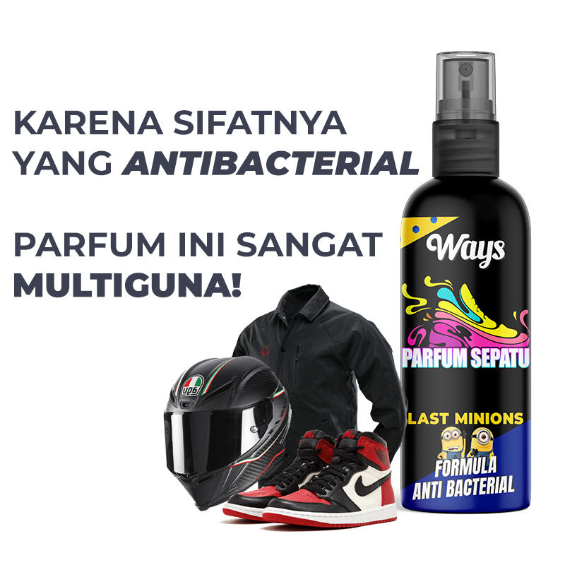 WAYS Parfum Sepatu Helm Anti Bau & Bakteri Spray Shoe Perfume Pengharum Pewangi Ruangan Interior Mobil - 75ml Image 8