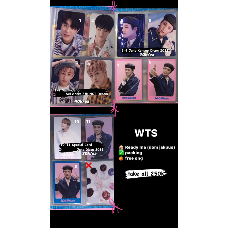 PC NCT DREAM JENO MARK MD 6th Anniversary | Dicon 2022 (10-11 BOOKED)