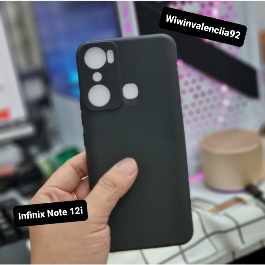 Silicone Black INFINIX Note 12i Hot 30i 12i 12Pro 12 12Play 20 PREMIUM Silikone TPU Flexible Matte Cover Soft Case Full Hitam Glare Anti Minyak Doff Pop up Top Softcase Gelap Polos Tipis Thin/SLim NFC S 20 i Karet Kondom Plastik TPU Play Pro i 4g 5g 30