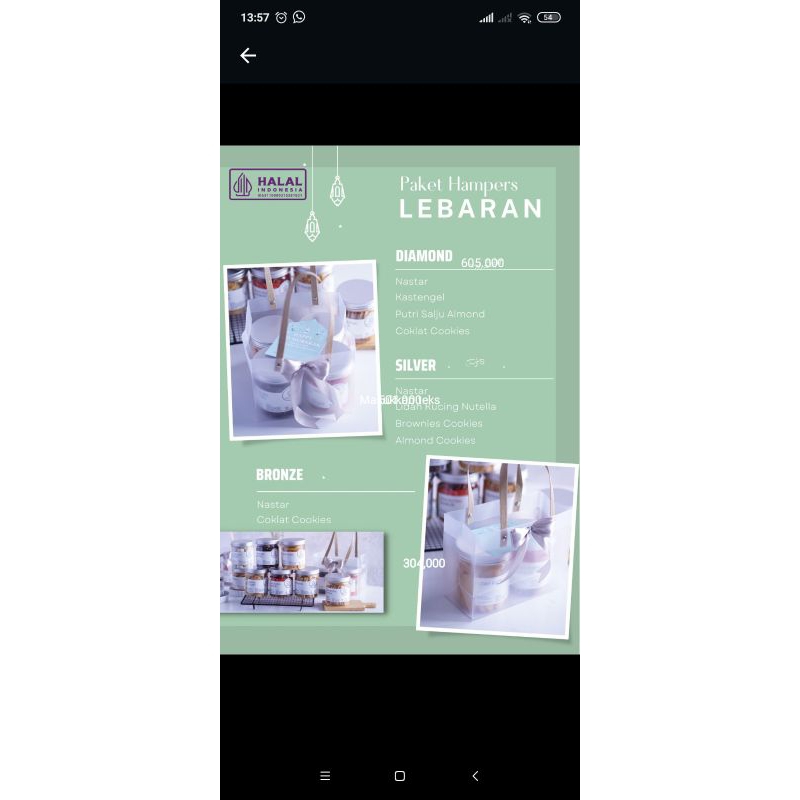 

paket hampers kue kering olila cakes