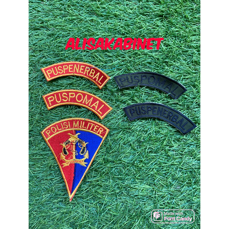 Bet Badge Brodir Segitiga POMAL Satuan TNI AL PDH PDL