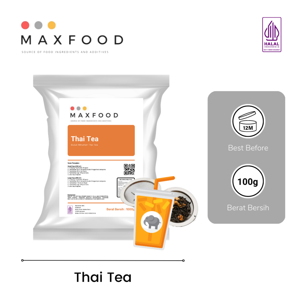 Thai Tea/ Bubuk Minuman Thai Tea/ Thai Tea Powder 100 GR