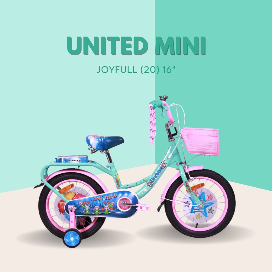 Sepeda United Mini Joyfull Sepeda Anak Perempuan sepeda anak cewek sepeda anak perempuan - onlinepratama88
