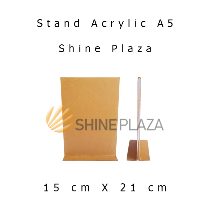 

Stand Acrylic A5 Display Papan Nama Harga Menu Brosur Akrilik Tent Sign Holder