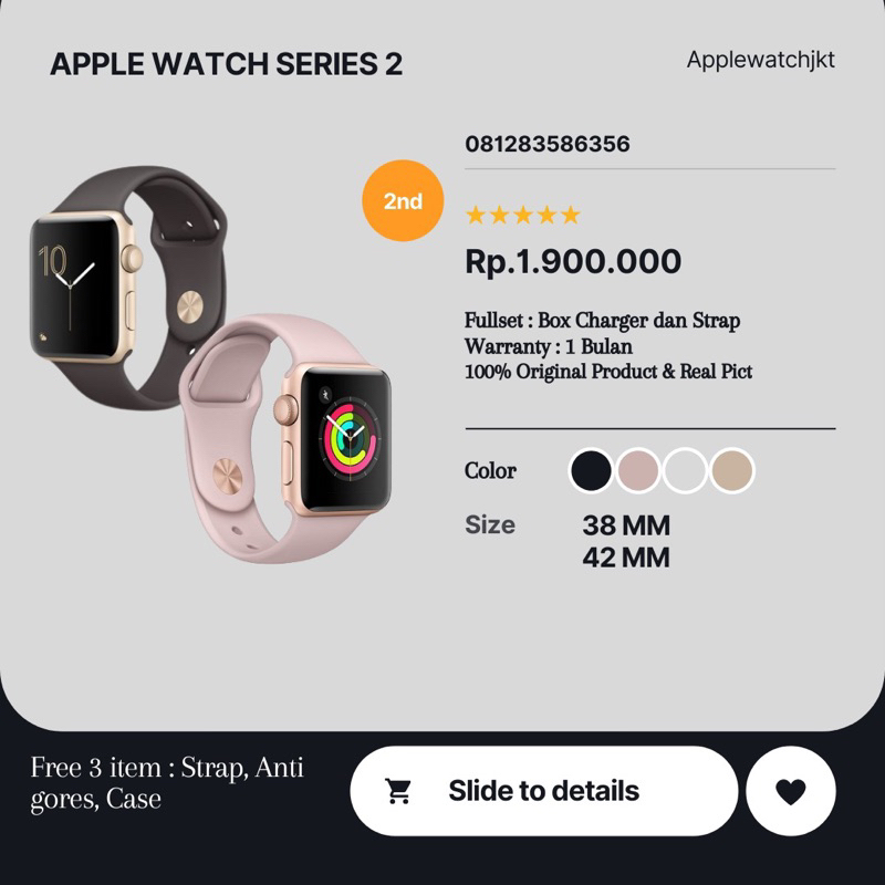 Apple watch iwatch series 2 38mm/42mm