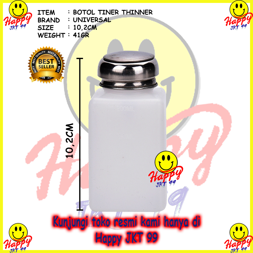 [ HAPPY JKT 99 ] BOTOL TINER THINNER SEMI FIBER TEKNISI LAPTOP HANDPHONE