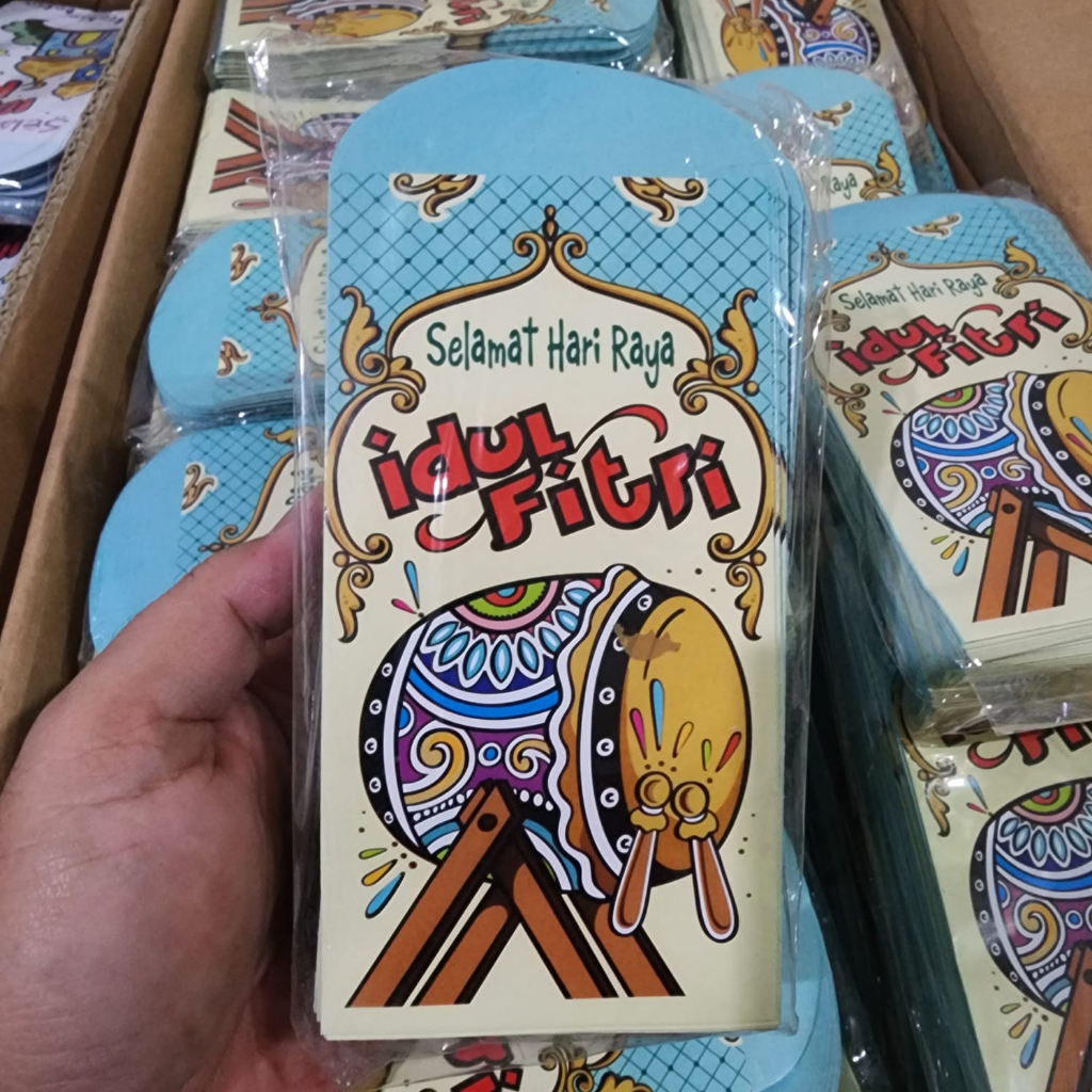 

100pcs Amplop Lebaran Ampau Uang Lebaran Idul Fitri Ukuran Besar L 1Pak Angpau Lebaran THR Anak Isi 100 dan 50 Lembar