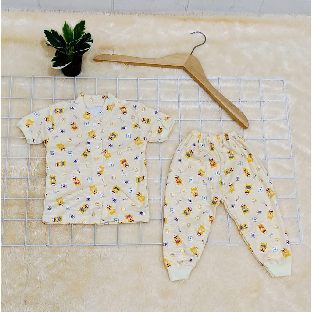 Setelan Baju Bayi 3pcs &amp; 6pcs Doubleknit Printed