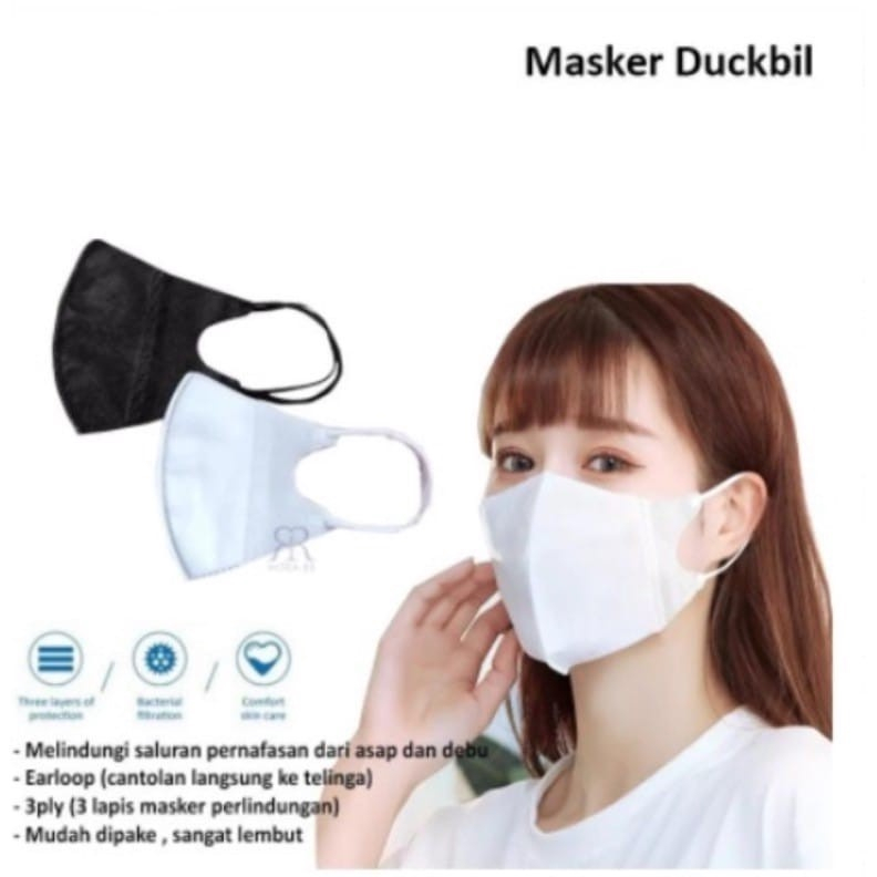 NUZ - Masker 3PLY PLASTIK Packing Protective Mask Earloop H113 Masker Pelindung
