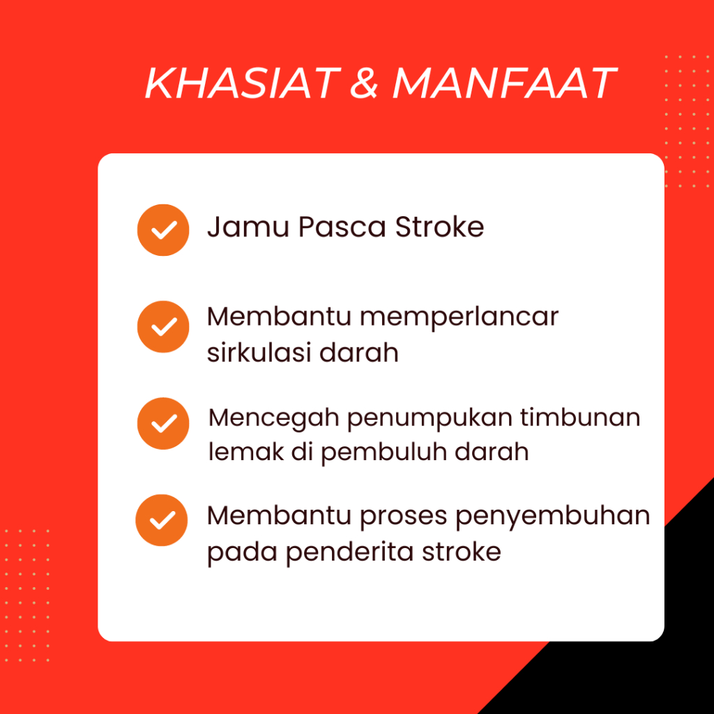 Obat  Stroke Struk Herbal Bells Palsy Ringan Jamu Penyumbatan Pembuluh Darah Naturindo