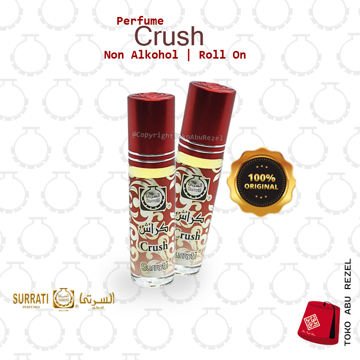 Parfum Crush 6ml Roll On | Parfum Surrati | Bibit Minyak |  Surrati Perfumes| Original Product | Surrati Factory Holly Makkah KSA