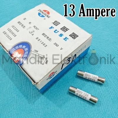 FUSE SEKRING PIUS AC KERAMIK 13A 6X25MM 250V