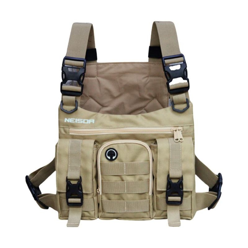 tas dada pria tactical chest bag  premium neisda cream