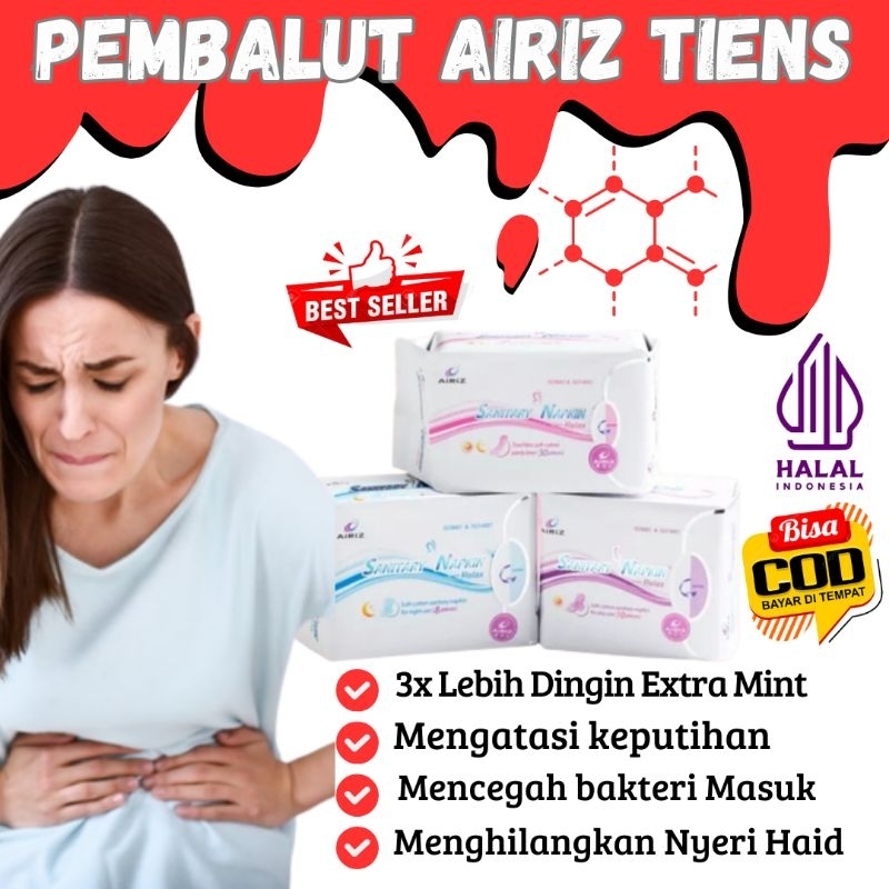 PEMBALUT KESEHATAN TIENS ORIGINAL/PEMBALUT KESEHATAN ANTI KANKER SERVIKS/PEMBALUT WANITA BUAT KEPUTI